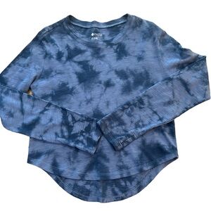 Zella Girl Shirt, Blue Tie-Dye, Size 5/6 (XS), NWOT